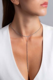 Heliophilia Silver Collar de Metal Oro Rosa